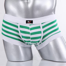 Sexy Men's Cotton Underwear Boxers Striped Shorts Fashion Underpants S-XL J4U66