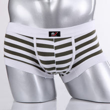 Sexy Men's Cotton Underwear Boxers Striped Shorts Fashion Underpants S-XL J4U66