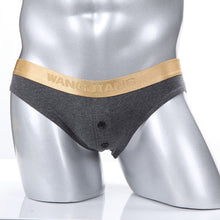 sexy mens briefs cotton underwear shorts underpants button low rise briefs m l J4U66