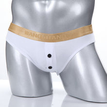 sexy mens briefs cotton underwear shorts underpants button low rise briefs m l J4U66