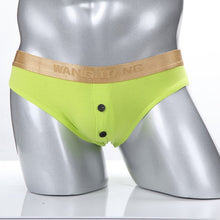 sexy mens briefs cotton underwear shorts underpants button low rise briefs m l J4U66