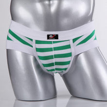 Sexy Mens Cotton Underwear Briefs Striped Shorts Fashion Men's Underpants S-XL  J4U66