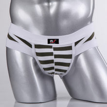 Sexy Mens Cotton Underwear Briefs Striped Shorts Fashion Men's Underpants S-XL  J4U66