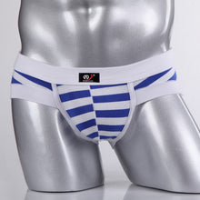 Sexy Mens Cotton Underwear Briefs Striped Shorts Fashion Men's Underpants S-XL  J4U66