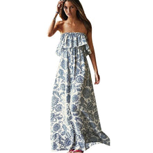 Sexy Off Shoulder Long Maxi XL Dress BOHO Evening Beach Sundress J4U66