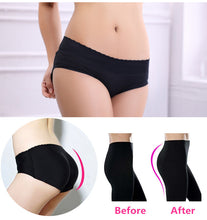 sexy padded women panties seamless buttock plump underpants butt lift briefs women underwear panty black beige J4U66