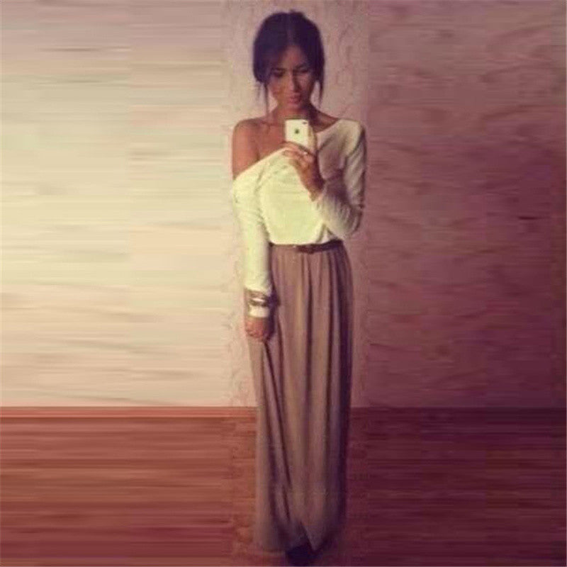 Sexy Party Long Dress Women Ball Gown Maxi Dresses V Neck Back Dress  J4U66