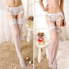Sexy StockingsWomen's Floral Lace Garter Belt Suspender Stockings Lingerie garters Set Garter for Stockings J4U66