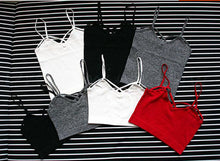 Sexy Strap Lady Padded Backless Wrapped Chest Tank Tops Women Slim Vest Short Crop Tops Cami Tops  J4U66