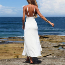 Sexy Dresses V-Neck Bodycon Beach Boho Backlesaxi Sundress Long Dress PY1 J4U66