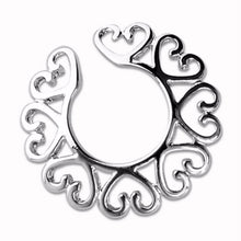 Sexy Surgical Steel Non Piercing Clip On Heart Nipple Ring Shield Nipple Body Jewelry J4U66