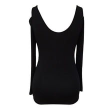 sexy t-shirts women tops long sleeve backless deep v neck causal tee slim bandage t-shirts hollow out t-shirts blusas black J4U66