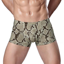 sexy underwear men snake printed spandex underpants mens underwear boxers shorts mens boxer pantiexxxl J4U66