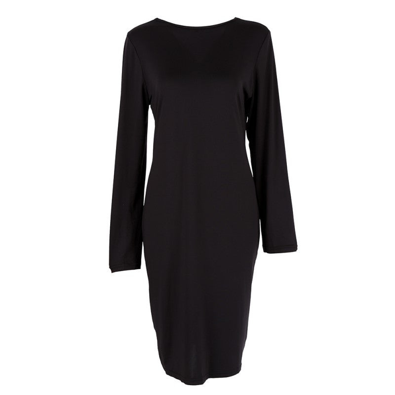 Sexy Women Bandage Bodycon Long Sleeve Dress Evening Sexy Party Midi Dresses J4U66