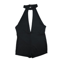 sexy women bodycon jumpsuit plunge v neck halter sleeveless beach overalls for women playsuit rompers womens jumpsuit black J4U66