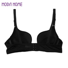 sexy women bra seamless deep u shaped push up bra underwire padded bralette women underwear white black beige J4U66