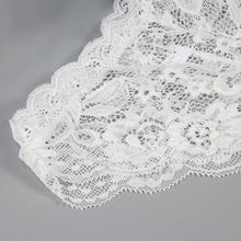 Sexy Women Corset Lace Push Up Vest Top Girl Bra + Pants Set Underwear Suit White J4U66