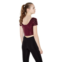 sexy women crop top sequined open back round neck women tops short sleeve solid bodycon fit sexy tee blusa J4U66