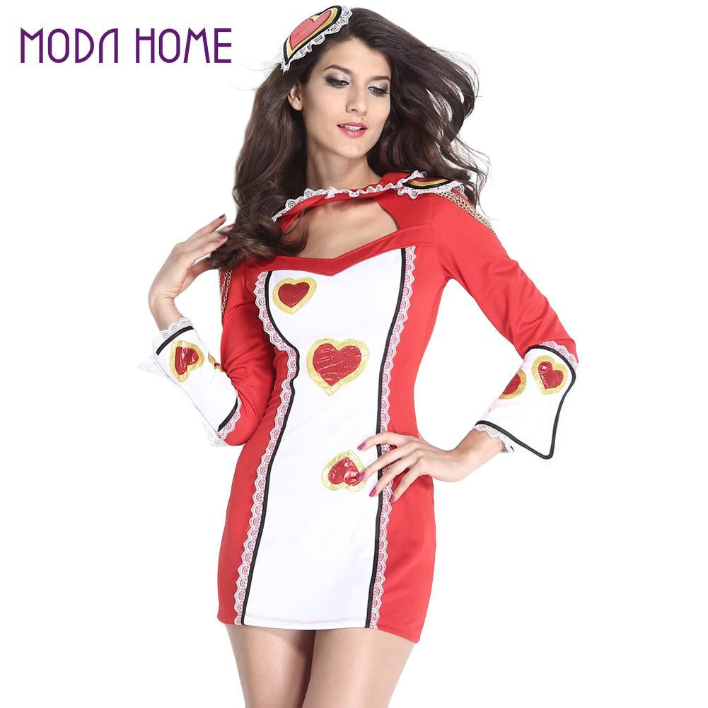 sexy women deguisement adultes cheerleadercosplay costume game uniform sweetheart cut out lace fancy party dress outfit red J4U66