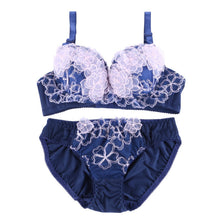 sexy women embroidery lace lingerie push up bra and panty sets brassiere underwear J4U66