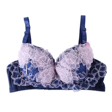 sexy women embroidery lace lingerie push up bra and panty sets brassiere underwear J4U66
