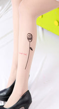 Sexy Women Fashion Japan Angel Animal Mock Knee High Tattoo Tights Pantyhose Pattern Printed Stockings J4U66