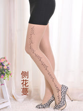 Sexy Women Fashion Japan Angel Animal Mock Knee High Tattoo Tights Pantyhose Pattern Printed Stockings J4U66