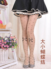 Sexy Women Fashion Japan Angel Animal Mock Knee High Tattoo Tights Pantyhose Pattern Printed Stockings J4U66