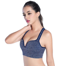 Sexy Women Fitness Stretch Bra Racerback Workout Padded Tank Top Bras J4U66