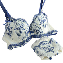 Sexy Floral Embroidery Push Up Padded Underwear Bra + Pant Set Brassieres Y46 P18 J4U66