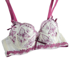 sexy women floral embroidery push up padded underwear bra pant set brassieres J4U66