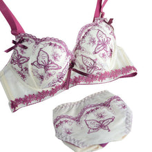 sexy women floral embroidery push up padded underwear bra pant set brassieres J4U66