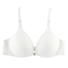 Sexy Women Front Closure Wireless Seamless Bra Racer Back Push Up Solid Bras J4U66