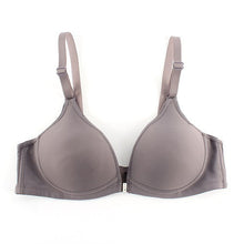 Sexy Women Front Closure Wireless Seamless Bra Racer Back Push Up Solid Bras J4U66