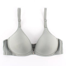 Sexy Women Front Closure Wireless Seamless Bra Racer Back Push Up Solid Bras J4U66