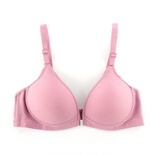 Sexy Women Front Closure Wireless Seamless Bra Racer Back Push Up Solid Bras J4U66