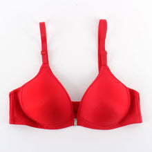 Sexy Women Front Closure Wireless Seamless Bra Racer Back Push Up Solid Bras J4U66