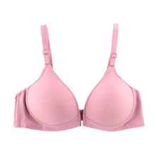 Sexy Women Front Closure Wireless Seamless Bra Racer Back Push Up Solid Bras J4U66