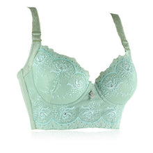 Sexy Women Girl Deep U Plunge Push Up Lace Bra Underwire Side Support Bras Lingerie J4U66