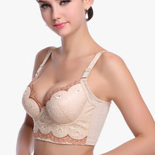 Sexy Women Girl Deep U Plunge Push Up Lace Bra Underwire Side Support Bras Lingerie J4U66