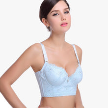 Sexy Women Girl Deep U Plunge Push Up Lace Bra Underwire Side Support Bras Lingerie J4U66