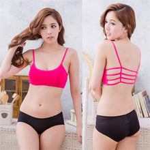 Sexy Hollow Back Midriff Shirt Tank Top Bra Wrap Vest Chest Bra J4U66