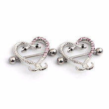 Sexy Women Jewelry Serpentine Heart Cross Shape Body Nipple Rings Bar Barbell Piercing Nipple pircing Ring J4U66