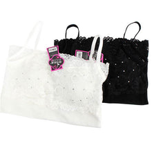Sexy Women Lace Bandeau Camisole Black White Diamond Tube Top Underwear Lingerie  J4U66
