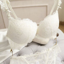 Sexy Women Lace Push Up Deep V Bra and Panty Set Underwire Bras Underwear Lingerie Outfits J4U66