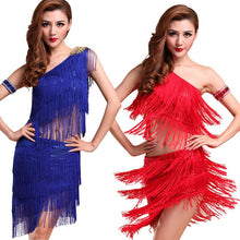 Sexy Women Latin Dance Skirts & Rhythm Salsa Cha Cha Tassels Tango Dress Top Ballroom Y46  J4U66