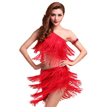 Sexy Women Latin Dance Skirts & Rhythm Salsa Cha Cha Tassels Tango Dress Top Ballroom Y46  J4U66