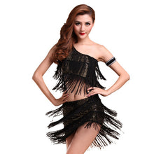 Sexy Women Latin Dance Skirts & Rhythm Salsa Cha Cha Tassels Tango Dress Top Ballroom Y46  J4U66