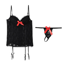 Sexy Women Lingerie Lace Babydoll Underwear Sleepwear Dress + G-string J4U66