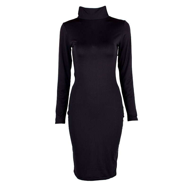 sexy women long sleeve backless dress bandage bodycon cocktail club party knee dresses J4U66